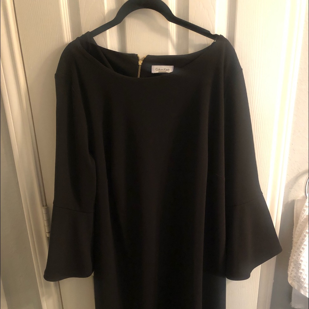 Knee length bell sleeve Calvin Klein dress